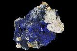 Sparkling Azurite and Malachite Crystal Cluster - Morocco #128162-1